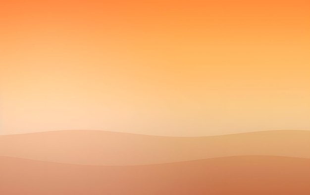 Pomarańczowe tło z pustynnym krajobrazem