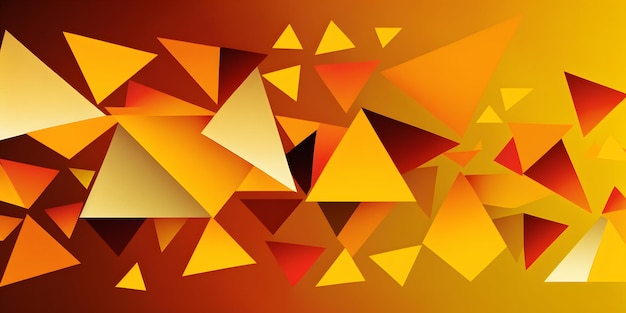 Pomarańczowo-żółte tło z czerwonym trójkątem i napisem „słowo”.