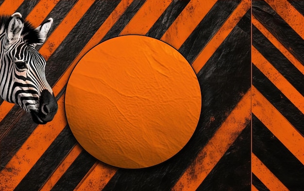pomarańczowy nadruk artystyczny