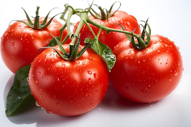 Pomidory na białym tle