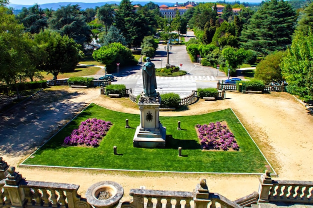 Pomnik na placu Santiago de Compostela, Hiszpania