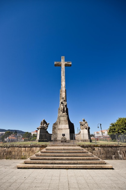 Pomnik rannego żołnierza Alameda z Pontevedra Galicia