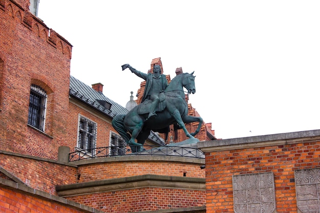 Pomnik w Zamku Królewskim na Wawelu Kraków Polska