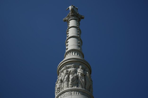 Pomnik zwycięstwa Yorktown w Battlefield w stanie Wirginia