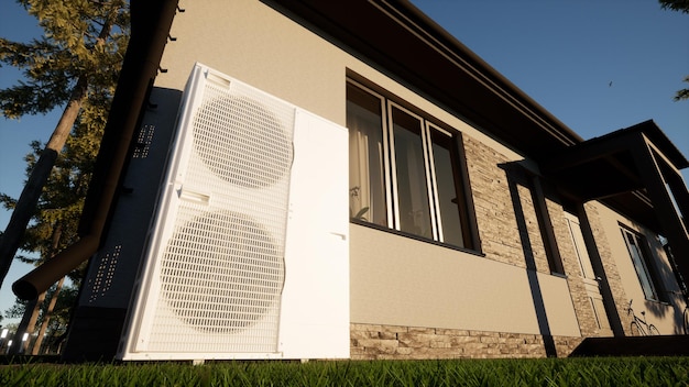 Pompa ciepła technologii wody powietrznej dla domów