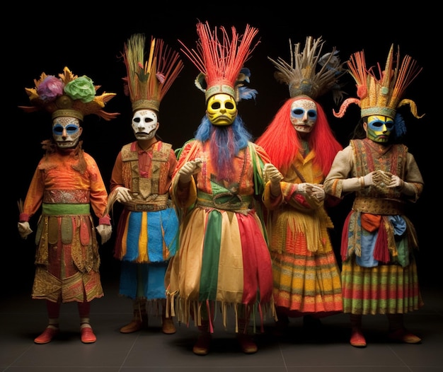 Pomysłowe kostiumy meksykańskiego teatru