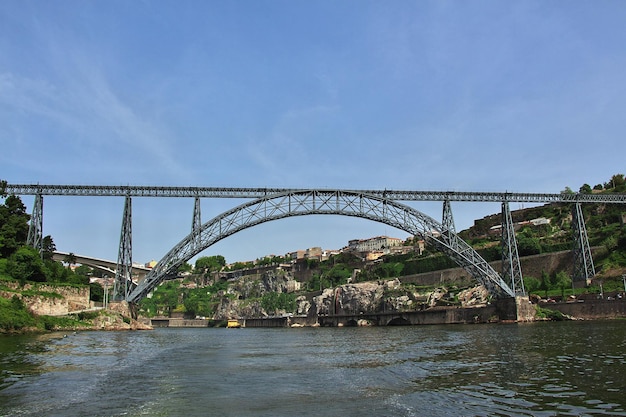 Ponte de Dom Luis I Most w Porto Portugalia