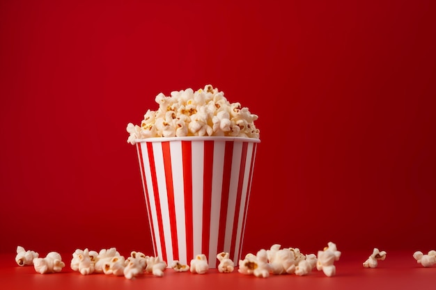 popcorn Naturalne kolory minimalistyczne jasne tło