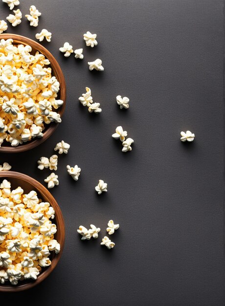 popcorn w misce, kolorowy