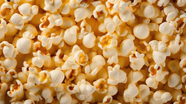 Popcorn w tle wygenerowane przez sztuczną inteligencję