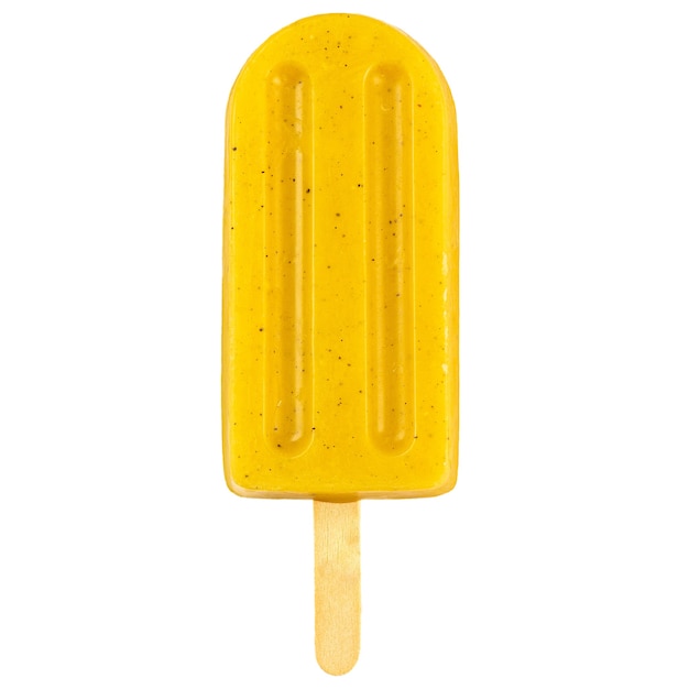 Zdjęcie popsicle z marakui na białym tle