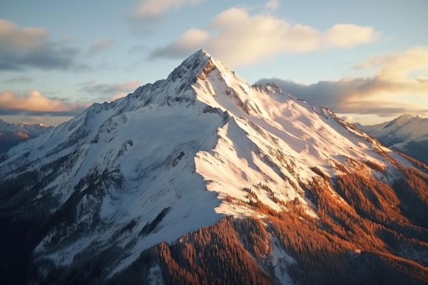 Poranne światło na Robertson Peak BC Kanada