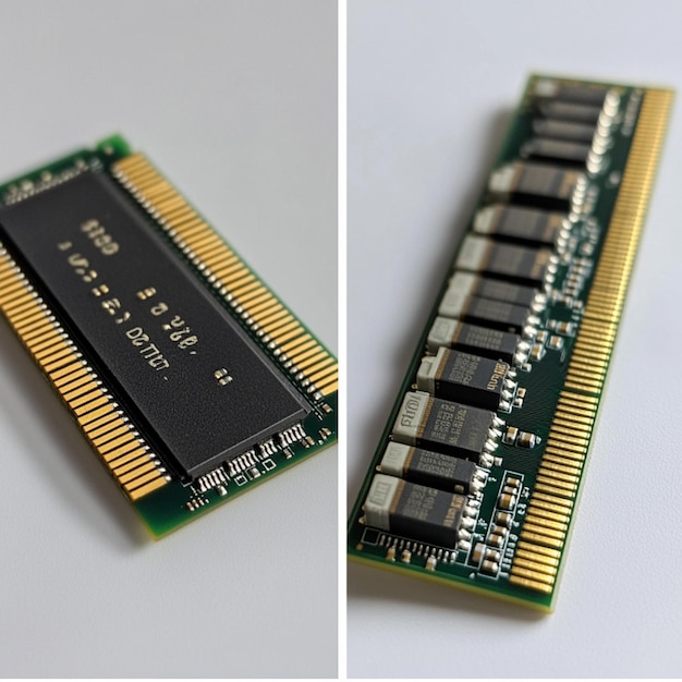 Porównanie różnych typów pamięci RAM DDR3 DDR4 DDR5 wyświetlane obok siebie