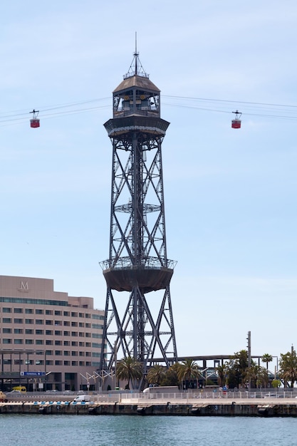 Port Vell Aerial Tramwaj w Barcelonie