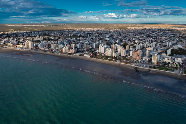 Portal wejściowy miasta Puerto Madryn do rezerwatu przyrody Półwysep Valdes Światowego Dziedzictwa Patagonia Argentyna