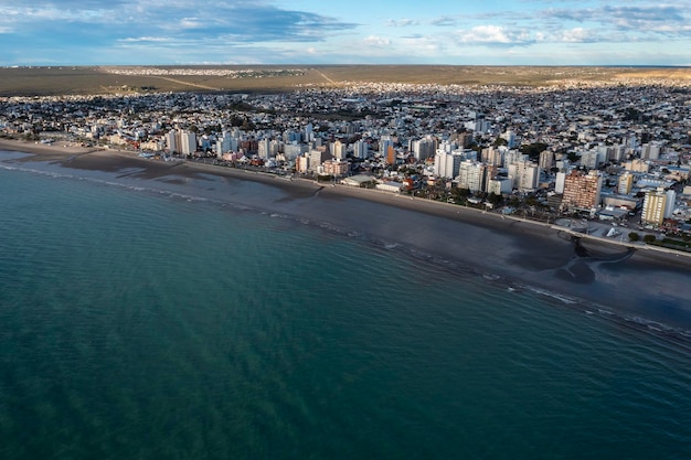 Portal wejściowy miasta Puerto Madryn do rezerwatu przyrody Półwysep Valdes Światowego Dziedzictwa Patagonia Argentyna