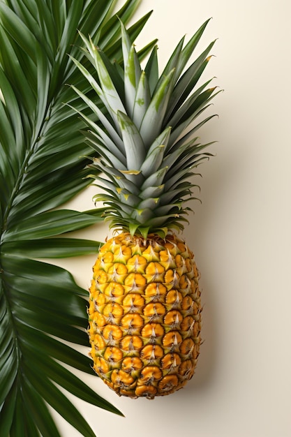 Portret ananasa Idealny do projektowania banerów lub grafiki reklamowej