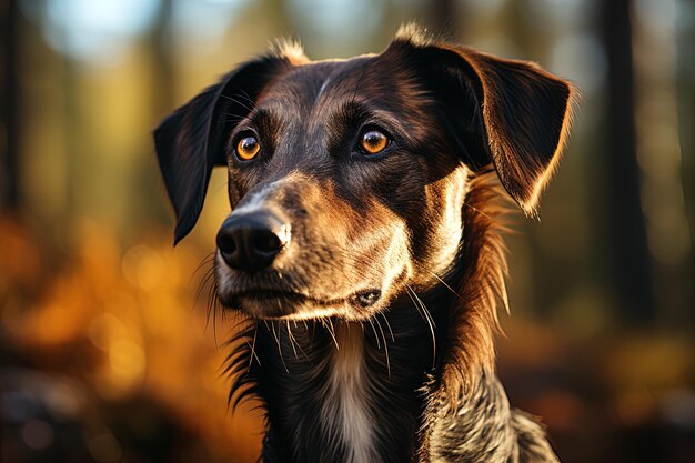 Portret brązowego afrykańskiego greyhounda z bliska zdjęcie Ai generatywna sztuka