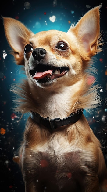 Portret chihuahua generatywnego AI