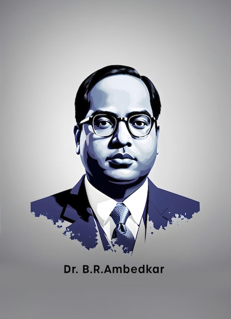 Portret doktora BR Ambedkara upamiętniający wizjonerskiego architekta konstytucji Indii