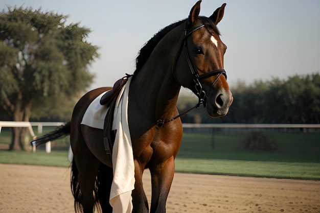 Portret fotograficzny Friesian Horse