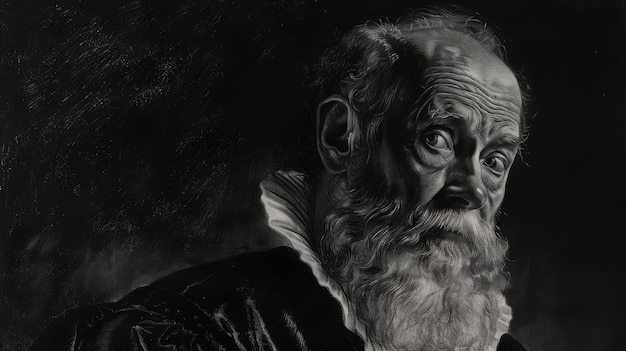 Portret Galileo Galilei jako astronoma, filozofa i fizyka