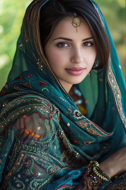 Portret indyjskiej kobiety