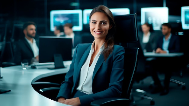 Portret kobiety biznesowej w biurze