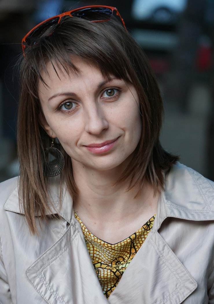 Zdjęcie portret kobiety z bliska