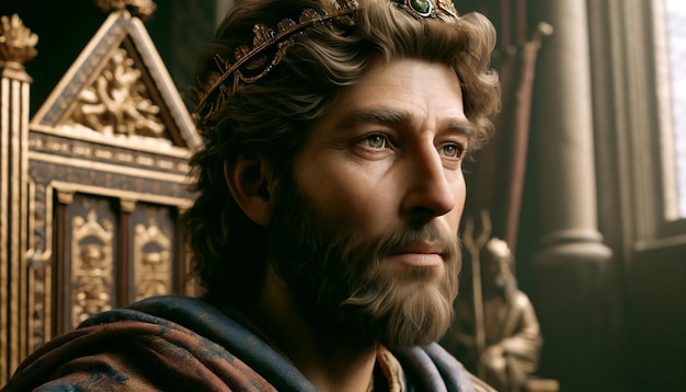 Portret króla Dawida, postaci biblijnej