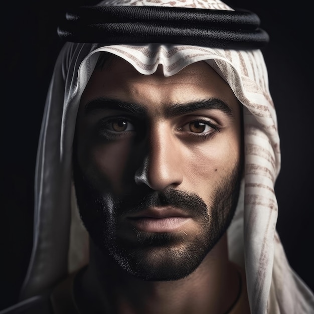 Portret mężczyzny arabskiego