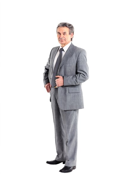 Portret mężczyzny biznesu na białym tle