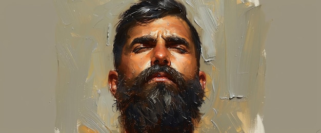 Portret mężczyzny z brodą