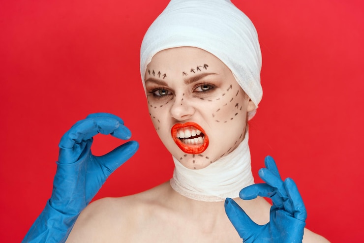 Zdjęcie portret młodej kobiety na żółtym tle