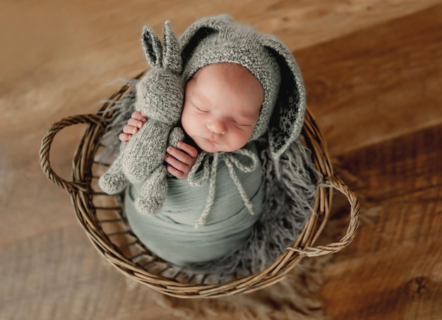 Portret noworodka chłopca