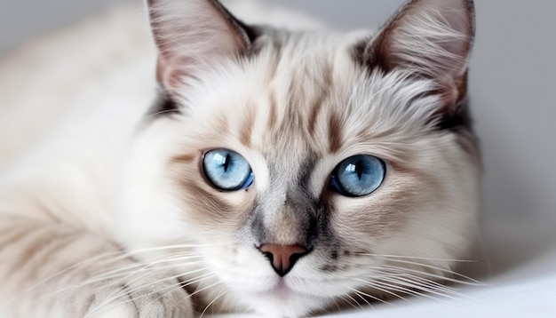 Portret pięknego kota z bliska