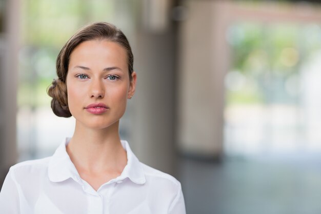 Portret pięknej i pewny siebie bizneswoman