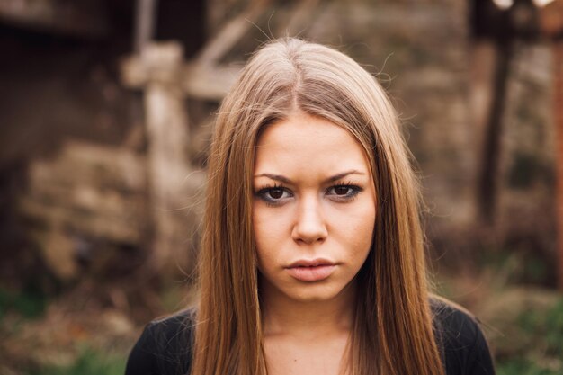 Zdjęcie portret pięknej kobiety