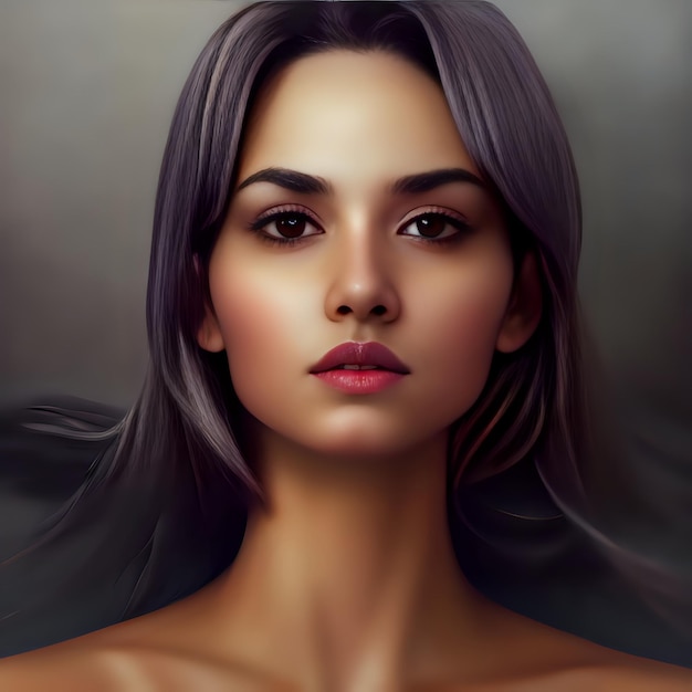 Portret pięknej kobiety