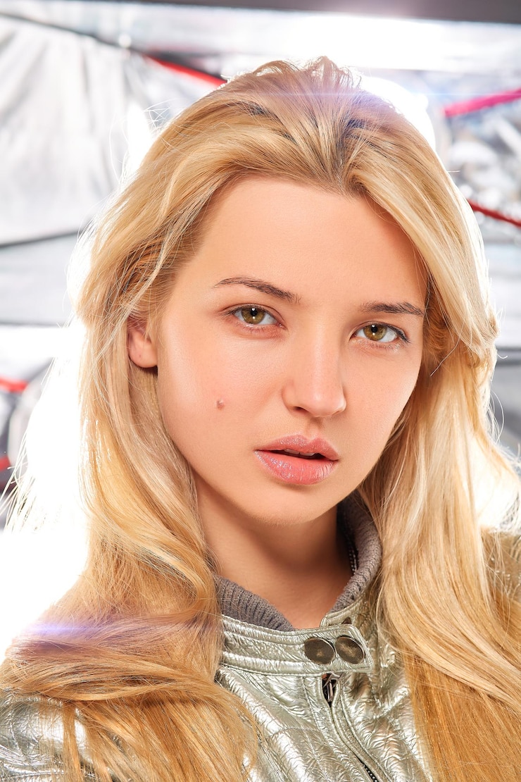 Zdjęcie portret pięknej młodej kobiety