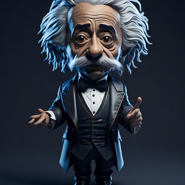 Portret postaci Alberta Einsteina