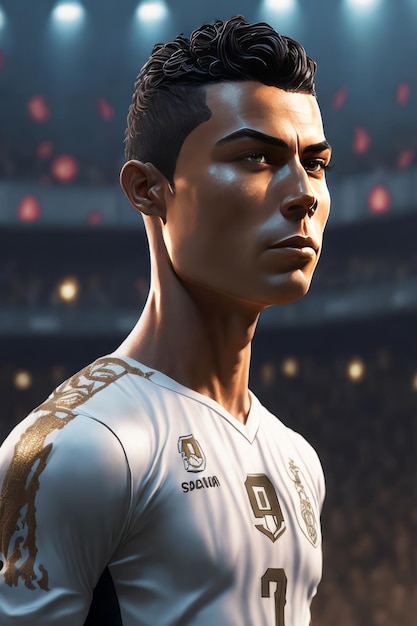 Portret postaci Cristiano Ronaldo