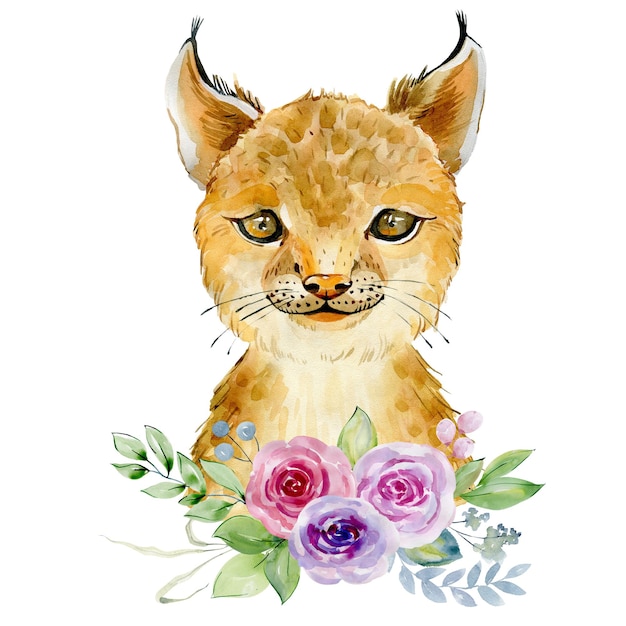Portret postaci z rudego kota
