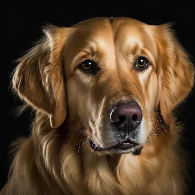 Portret Psa Golden Retriever