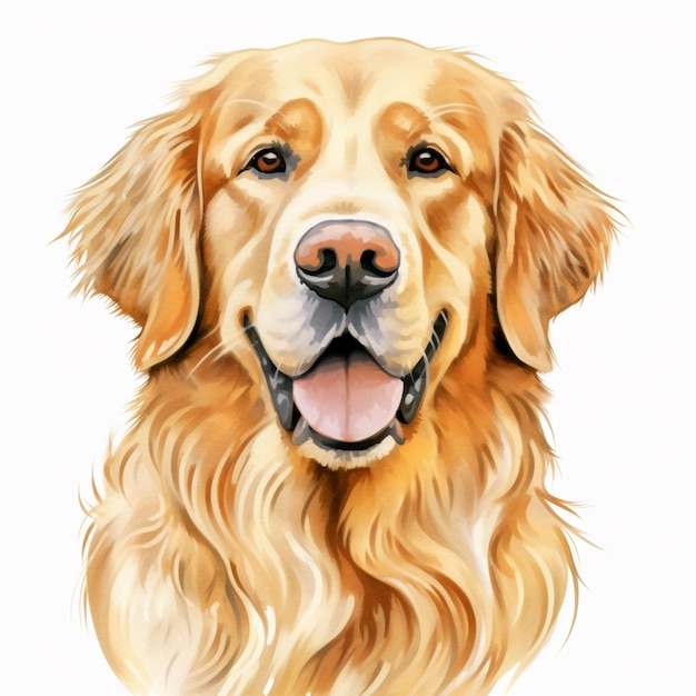 Portret psa golden retriever