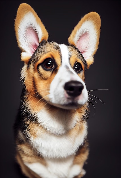 Portret psa walijskiego corgi