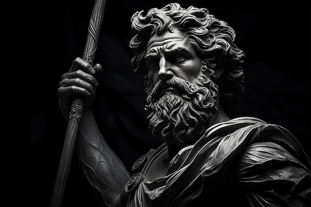 Zdjęcie posąg greckiego boga
