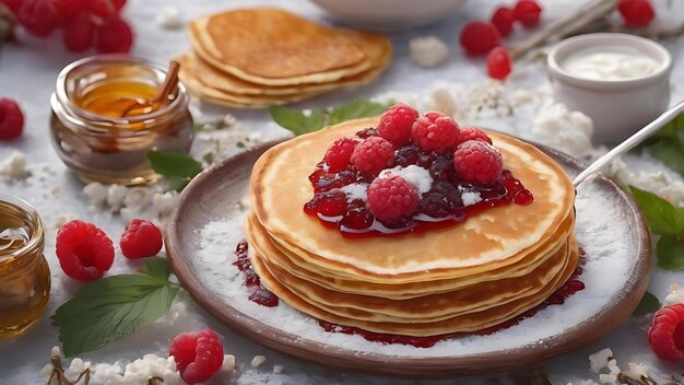 Posiłek festiwalowy Shrovetide maslenitsa