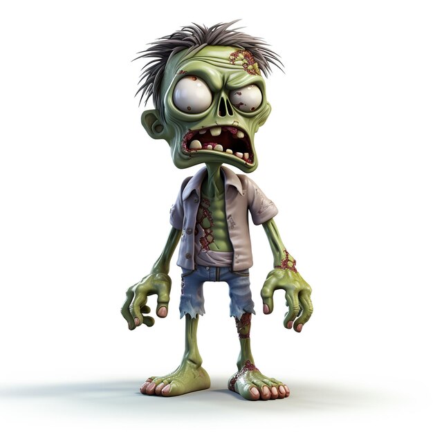 Postać 3D Halloweenowego Zombie na imprezę kostiumową