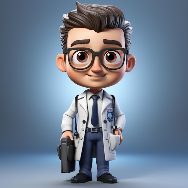 postać lekarza 3D
